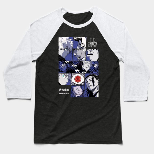 INCIDENT IN SHIBUYA | OTAKU DESIGN Baseball T-Shirt by Black Kitsune Argentina